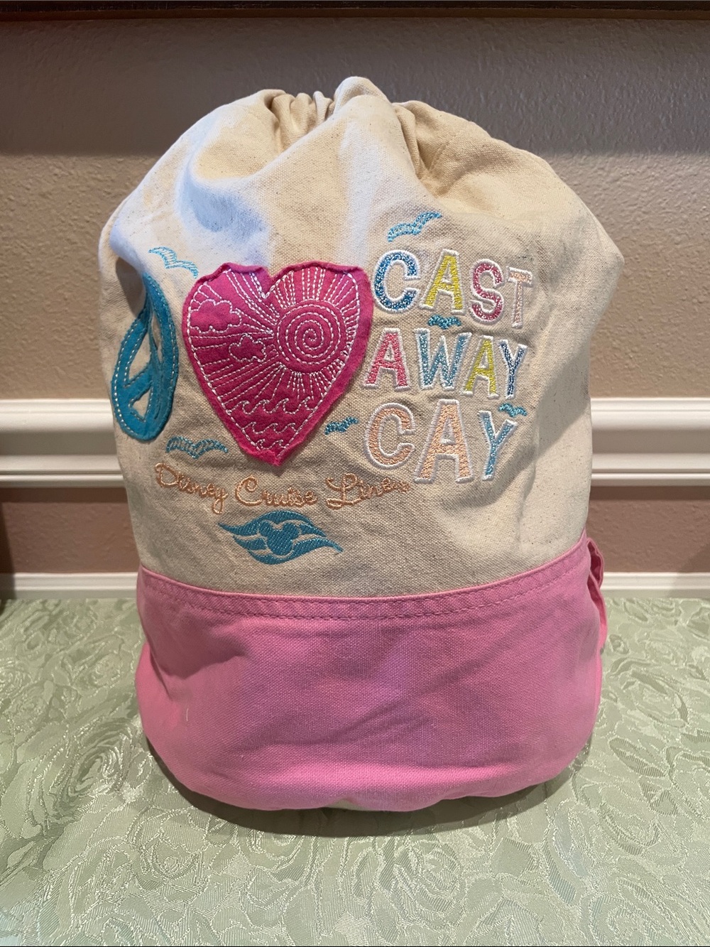 Disney Cruise Line Cast Away Cay Canvas Backpack